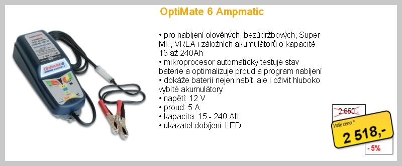 OptiMate 6 Ampmatic 